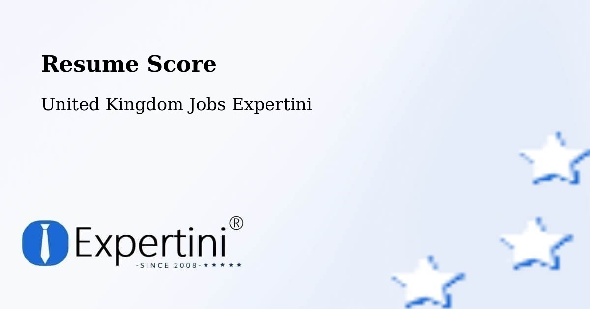 Resume Score & Job Description Match Tool – Tipton - United Kingdom Jobs Expertini